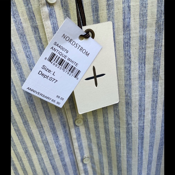 Singer + Sargent Chambray Striped Shirt - Picture 4 of 5